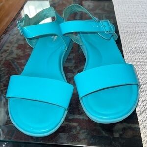 Hush Puppies Turquoise Blue Strap Sandals
